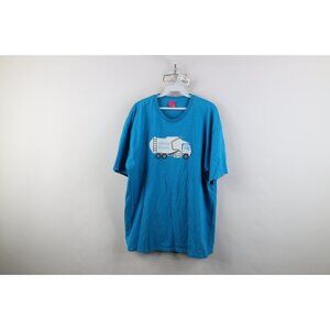 Vintage 90s Y2K Enjoi Skateboarding Mens XL Distressed White Trash T-Shirt Blue